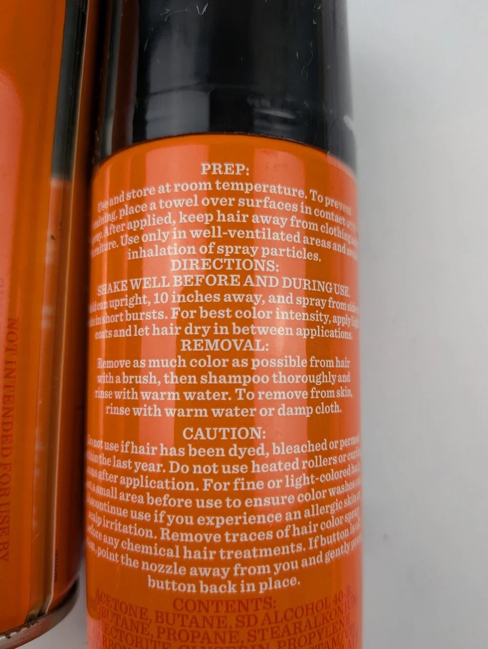 Lot Of 2 Hyde and EEK! Boutique Spray on Temporary Hair Color Black